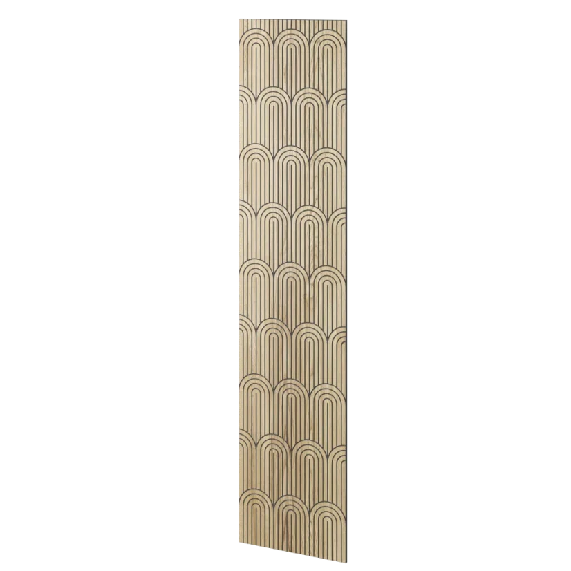 Designový obkladový panel s dubovou dýhou, vzor Sendai, 60x275 cm