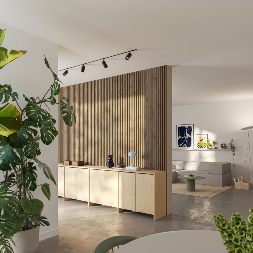 Lamela úzká, 3x1,8x275 cm, dub Wotan