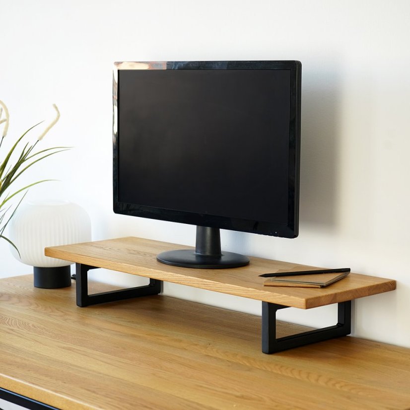 Podstavec pod monitor Base s masivní dubovou deskou