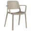Plastová židle Duke s područkami