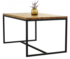 Jídelní stůl s masivní dubovou deskou Ela