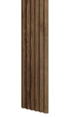 Designový panel s mikrolamelami, tvar Top, ořech, 12x275 cm