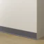 Soklová podlahová lišta, hliníková, grafit, 2,75 m