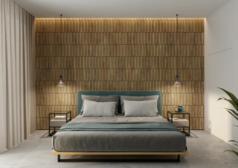 Designový obkladový panel s dubovou dýhou, vzor Haarlem, 60x30 cm