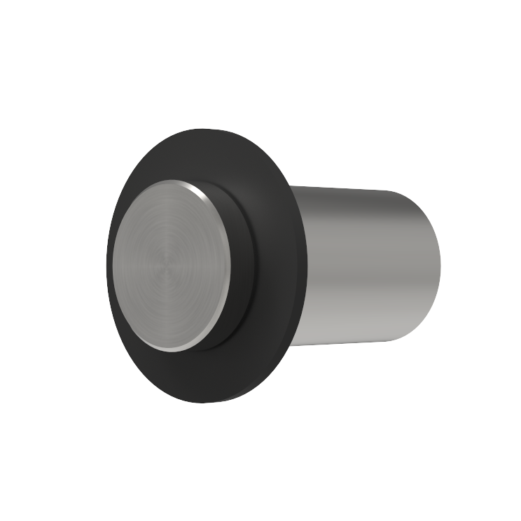 Designový kovový háček na oblečení Split - Farba: Čierna, Veľkosť: S, Základna: Nerezová oceľ