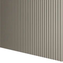 Designový panel s mikrolamelami, tvar Vik, pískově béžová, 12x275 cm