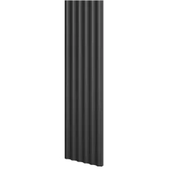 Designový panel s mikrolamelami, tvar Vik, černý mat, 12x275 cm