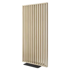 Samostatně stojící lamelová dělící stěna se základnou, kompletní sada, dub Sonoma