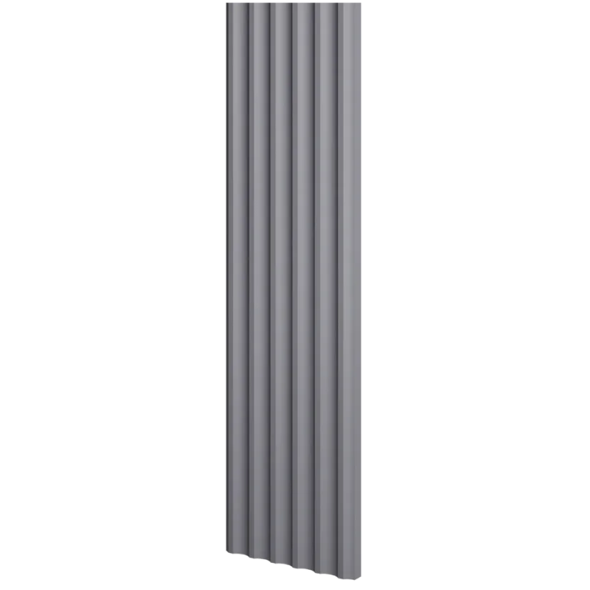 Designový panel s mikrolamelami, tvar Vik, grafit, 12x275 cm