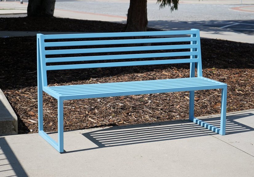 Záhradná lavica Titus pastelová modrá