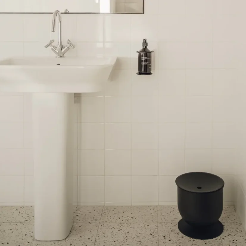 Kovový nástenný držiak mydla Basel - Farba: Oxidovaná červená