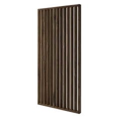 Lamelová dělící stěna, kompletní sada, výška a šířka dle výběru, ořech