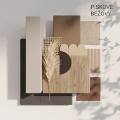 Akustický panel, podklad MDF deska, úzká lamela, pískově béžová, 30x275 cm