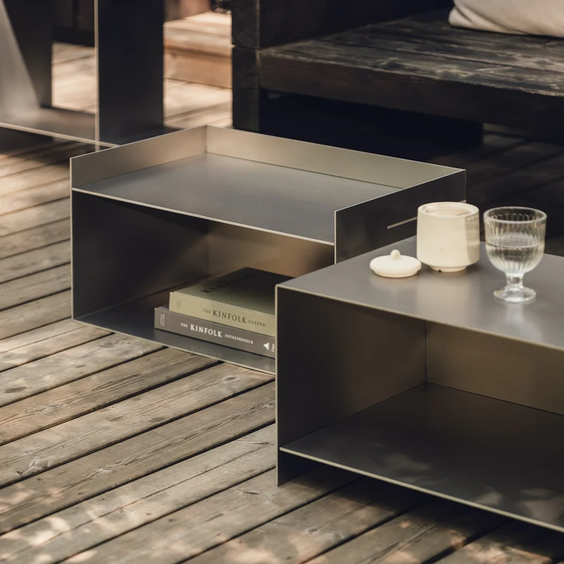 Konferenční stolek RAWW, přírodní hliník