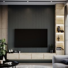 Lamela široká, 3x4x275 cm, grafit