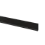Soklová podlahová lišta, hliníková, černý mat, 2,75 m