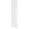 Designový panel s mikrolamelami, tvar Vag, bílý mat, 12x275 cm