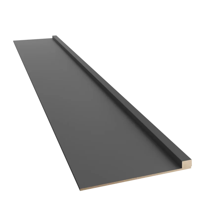 Designový obkladový panel Japandi, černý mat, 30x275 cm