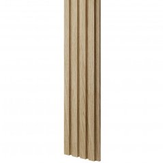 Designový obkladový panel s lamelami MINI, Evropský dub, 12,3 x 275 cm