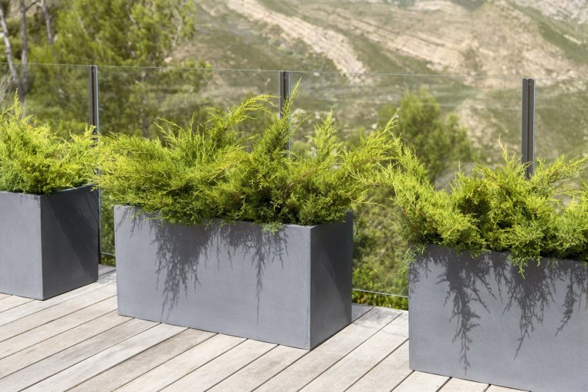 Květináč Jort šedý