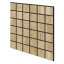 Akustický panel čtvercový, dubová dýha, černý filc, 60x60 cm