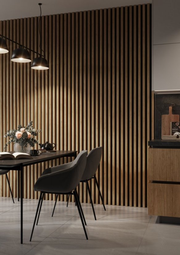 Lamela široká, 3x4x275 cm, dub Natura