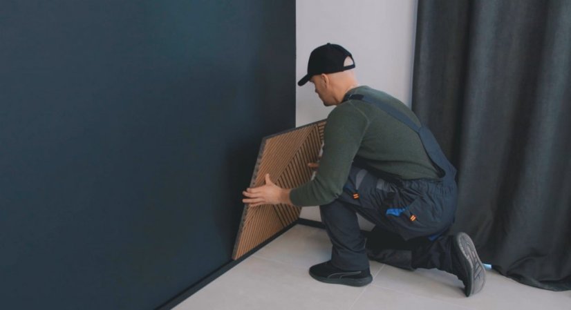 Designový obkladový panel s dubovou dýhou, vzor Versanne, 60x30 cm