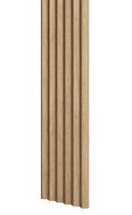 Designový panel s mikrolamelami, tvar Top, dub Natura, 12x275 cm