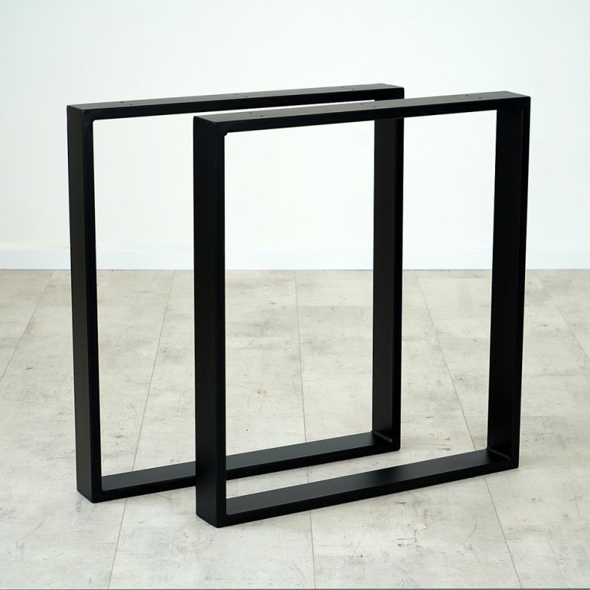 Sada kovových nôh "O" k jedálenskému stolu - Šírka: 600 mm