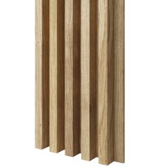 Akustický panel, podklad MDF deska, široká lamela, celý panel - dubová dýha, 30x275 cm