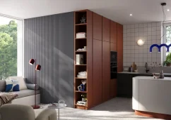 Designový panel s mikrolamelami, tvar Vag, grafit, 12x275 cm