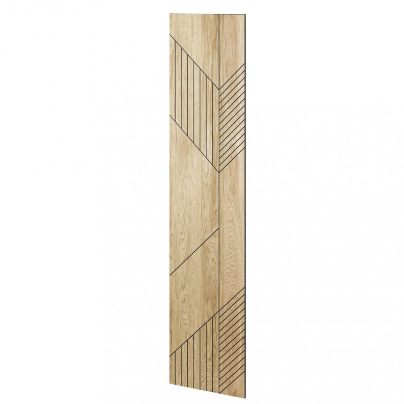 Designový obkladový panel s dubovou dýhou, vzor Stockholm, 60x275 cm