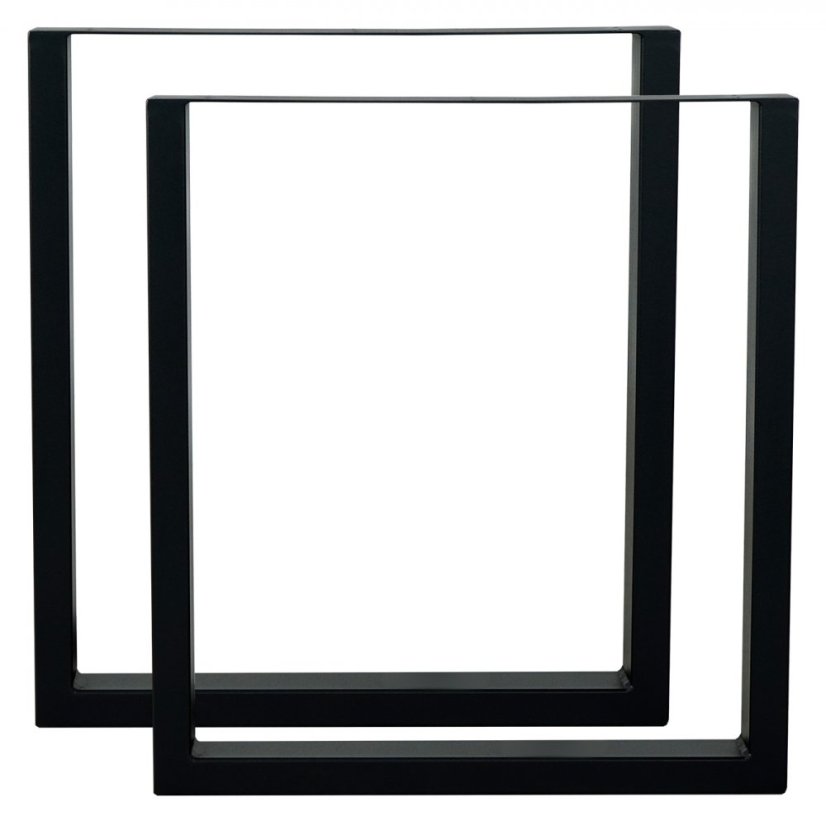 Sada kovových nôh "U" k jedálenskému stolu - Šírka: 550 mm