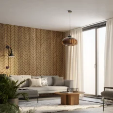 Designový obkladový panel s dubovou dýhou, vzor Versin, 60x275 cm