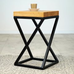 Odkládací stolek Venti s dubovou deskou