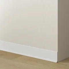 Soklová podlahová lišta, hliníková, bílý mat, 2,75 m