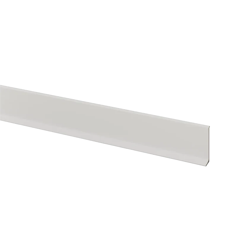 Soklová podlahová lišta, hliníková, bílý mat, 2,75 m