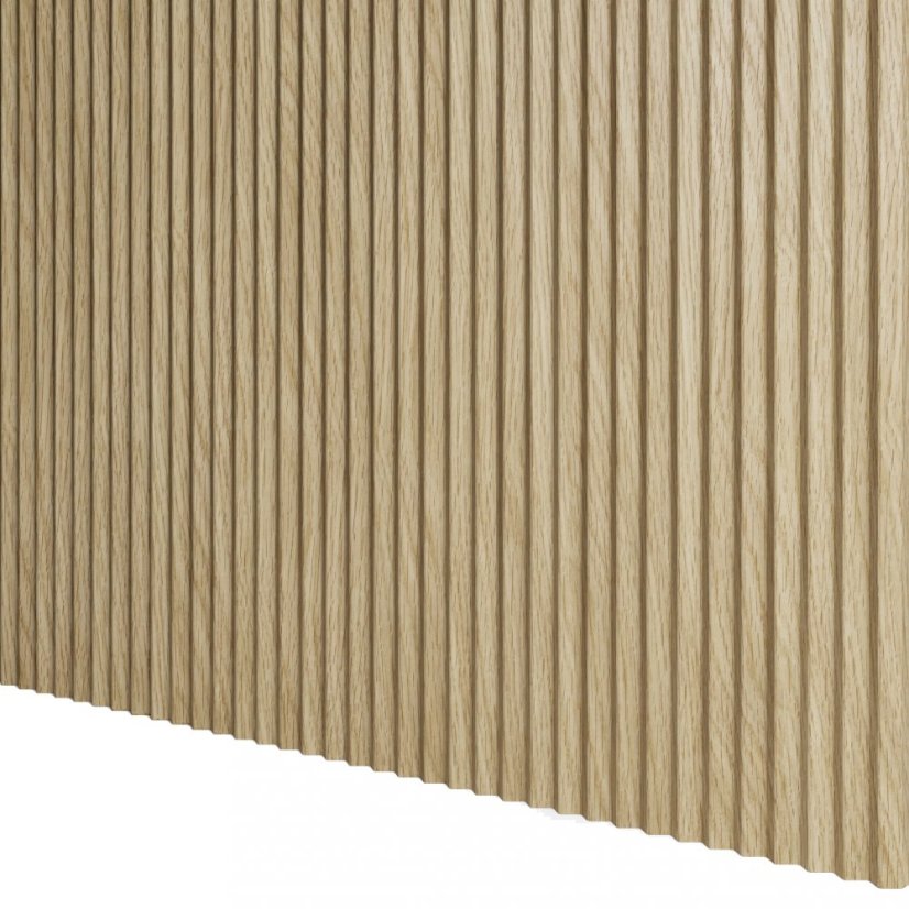 Designový panel s mikrolamelami, tvar Top, dub Evropský, 12x275 cm