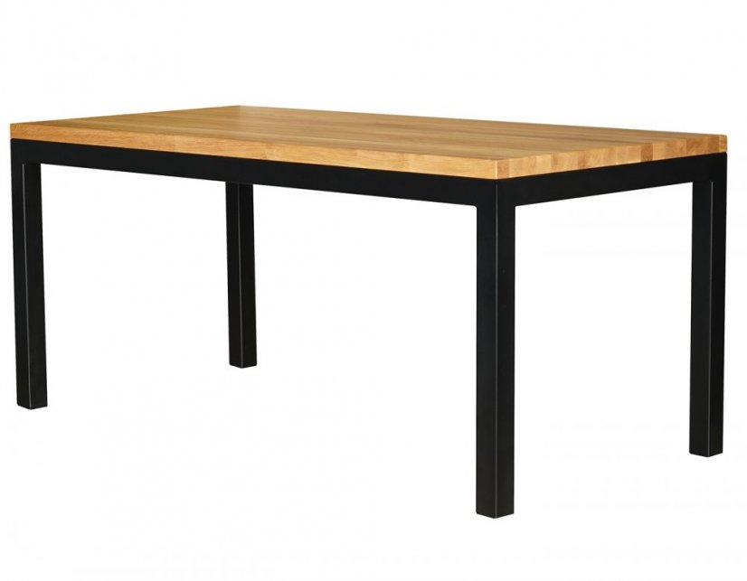 Jídelní stůl s masivní dubovou deskou Klasik
