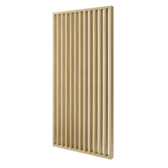 Lamelová dělící stěna, kompletní sada, výška a šířka dle výběru, Evropský dub