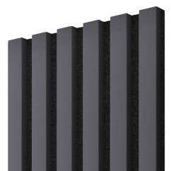 Akustický panel, Grafit, černý filc,30x275 cm