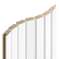 Obkladový panel PUZZLE pro zakřivené stěny, 4,6 x 275 cm, Bílý mat