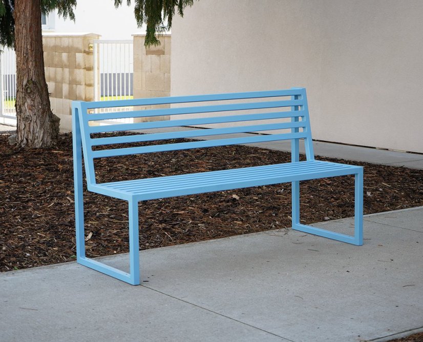 Záhradná lavica Titus pastelová modrá