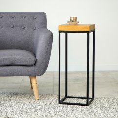 Odkladací stolík Bravo s dubovou doskou