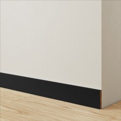 Soklová podlahová lišta, černý mat, 2,75 m