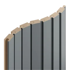 Obkladový panel PUZZLE pro zakřivené stěny, 4,6 x 275 cm, Grafit