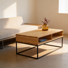 Konferenčný stolík Duo  z dubového masívu