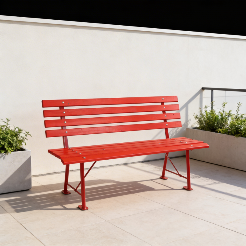 Zahradní lavice Judith červená