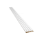 Designový obkladový panel s lamelami MINI, bílý mat, 12,3 x 275 cm
