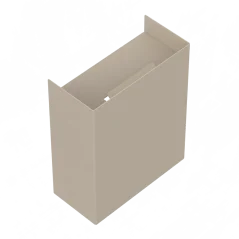 Nástěnný kovový odpadkový koš Riga pískově šedý